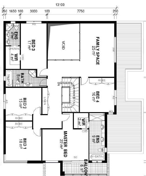 First Floor — Laghman Villa 2 Storey