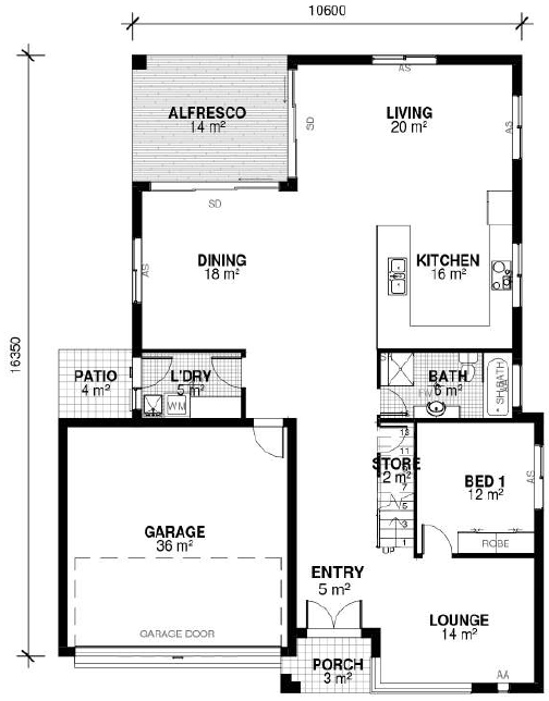 Ground Floor — Modern Family Home 2 Storey