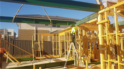 Stage 13: Timber Structure, Steel Posts & Steel Beams